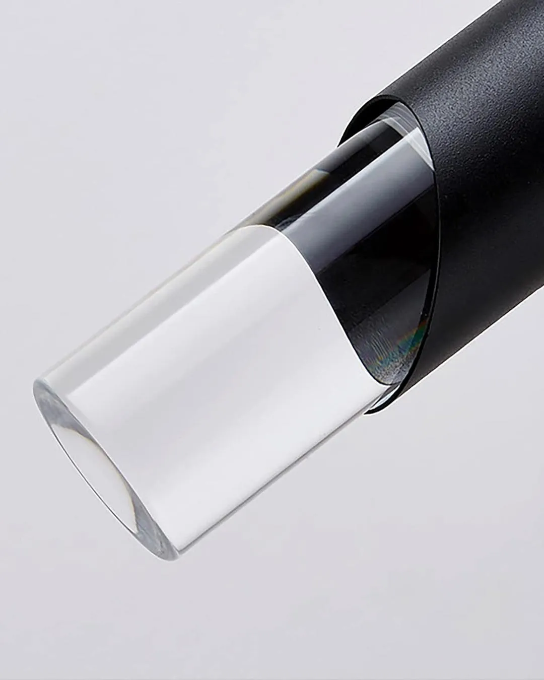 Acrylic Tube LED Pendant Light - Black