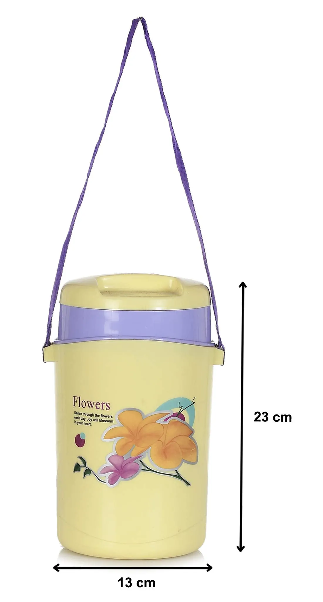 Heart Home 4 Inner Stainless Steel Tiffin Box for Office, School, College and Travelling (Cream)-HHEART15293, Standard