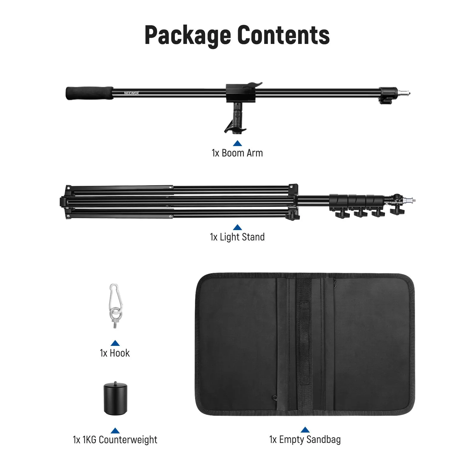 NEEWER 300cm Heavy Duty Light Stand With Sandbag